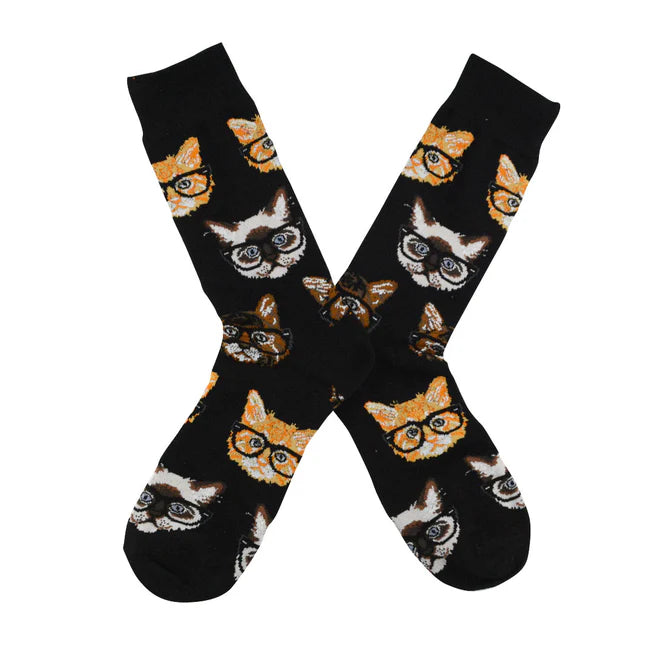 😻 Calcetines "Gato con Anteojos" 🕶️