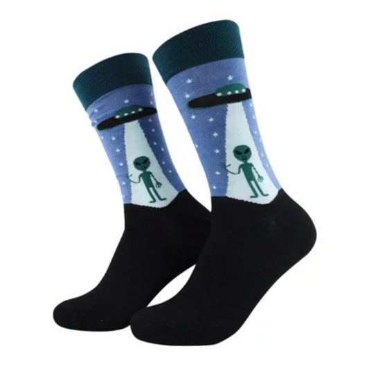 🛸 Calcetines "OVNI con Alien"👽