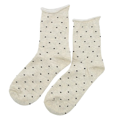 Calcetines blancos ⚪ "mini puntitos negros" ⚫