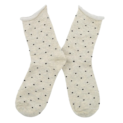 Calcetines blancos ⚪ "mini puntitos negros" ⚫