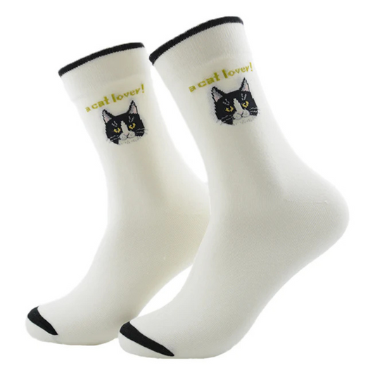 🐾 Calcetines “Miau Místico” blancos 🐱