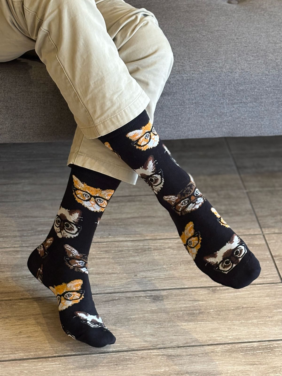 😻 Calcetines "Gato con Anteojos" 🕶️