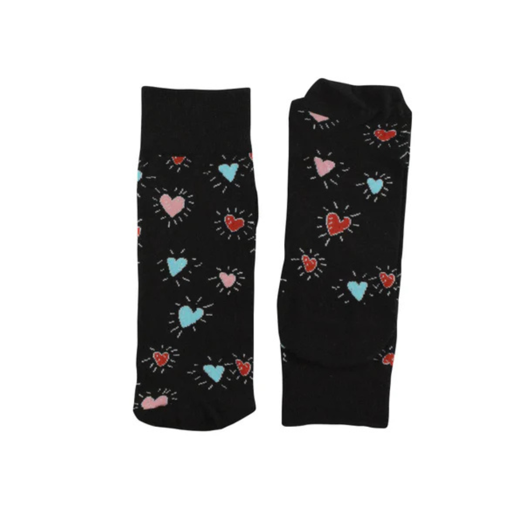 💛💚 Calcetines “Corazón Rebelde” 🖤❤️