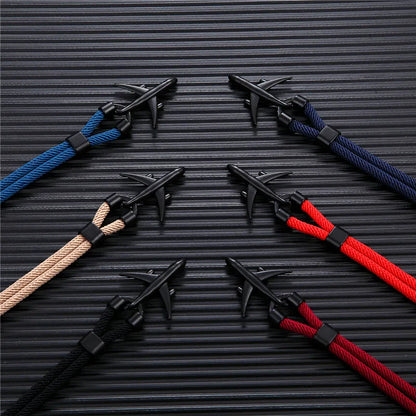 Pulsera de Aviación con Encanto de Avión y Ancla – Unisex, Cuerda Paracord Estilo Náutico para Amantes de los Viajes
