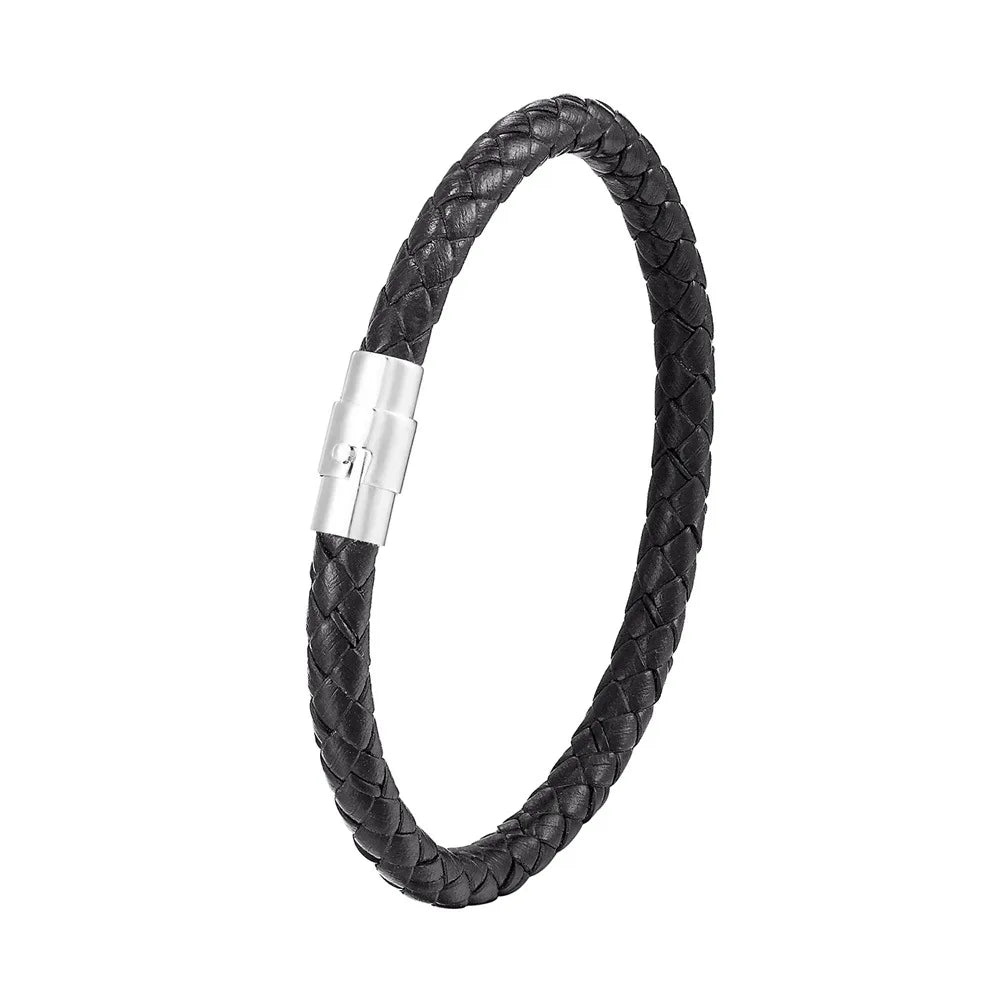 Pulsera de Alambre de Acero para Hombre – Estilo Punk Minimalista, Antidesgaste y Antidecoloración