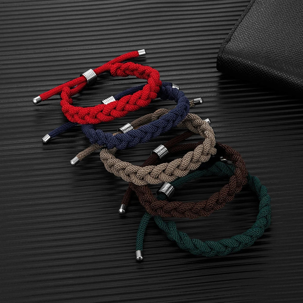Pulsera de Supervivencia Ajustable con Cordones – Diseño Creativo Hecho a Mano para Rescate y Camping al Aire Libre