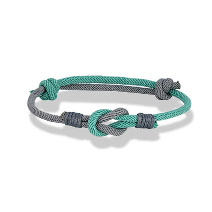 Pulsera Minimalista con Nudo Ajustable – Unisex, Ideal para Parejas, Padre e Hijo o Regalo de Amor