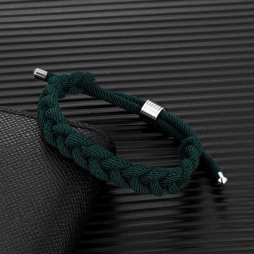 Pulsera de Supervivencia Ajustable con Cordones – Diseño Creativo Hecho a Mano para Rescate y Camping al Aire Libre