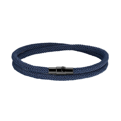 Pulsera Minimalista de Cuerda Roja de la Suerte – Doble Capa Unisex con Cierre Magnético Negro 316L