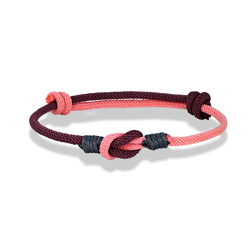 Pulsera Minimalista con Nudo Ajustable – Unisex, Ideal para Parejas, Padre e Hijo o Regalo de Amor