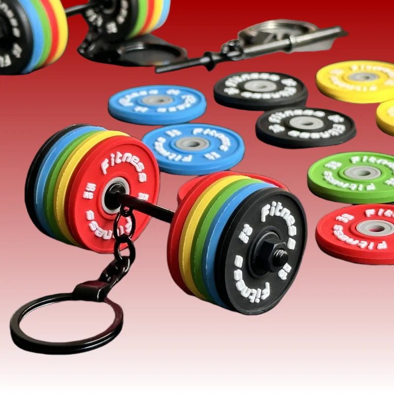 Llavero Mancuerna de Silicona – Regalo Fitness para Amantes del Gimnasio