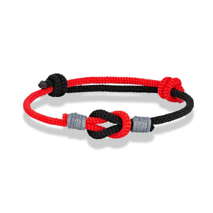 Pulsera Minimalista con Nudo Ajustable – Unisex, Ideal para Parejas, Padre e Hijo o Regalo de Amor