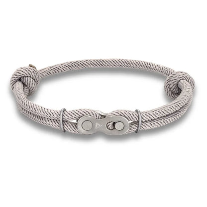 Pulsera de Cadena de Bicicleta para Hombre – Estilo Punk Rock con Cuerda Ajustable
