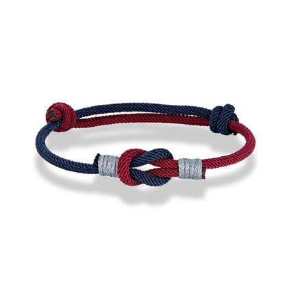 Pulsera Minimalista con Nudo Ajustable – Unisex, Ideal para Parejas, Padre e Hijo o Regalo de Amor