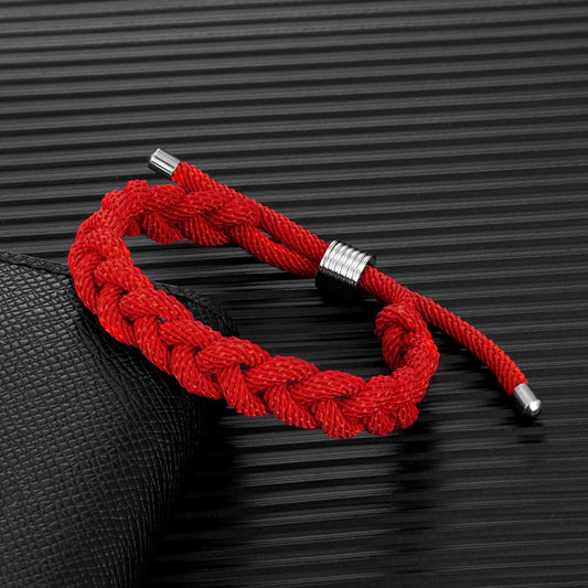 Pulsera de Supervivencia Ajustable con Cordones – Diseño Creativo Hecho a Mano para Rescate y Camping al Aire Libre