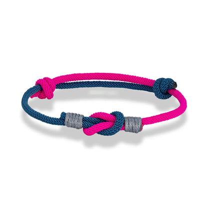 Pulsera Minimalista con Nudo Ajustable – Unisex, Ideal para Parejas, Padre e Hijo o Regalo de Amor