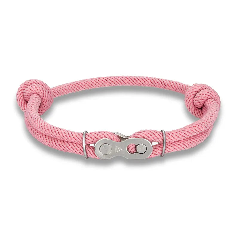 Pulsera de Cadena de Bicicleta para Hombre – Estilo Punk Rock con Cuerda Ajustable