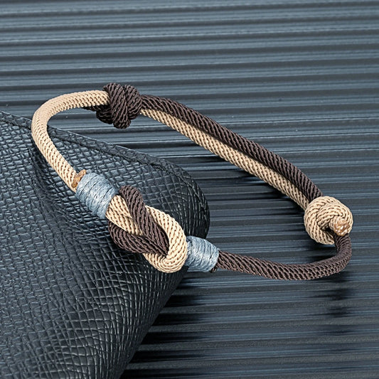 Pulsera Minimalista con Nudo Ajustable – Unisex, Ideal para Parejas, Padre e Hijo o Regalo de Amor