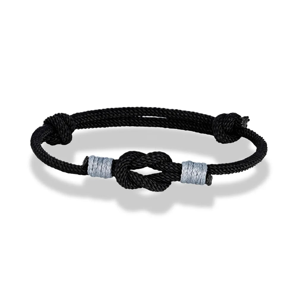 Pulsera Minimalista con Nudo Ajustable – Unisex, Ideal para Parejas, Padre e Hijo o Regalo de Amor