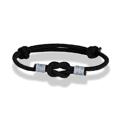 Pulsera Minimalista con Nudo Ajustable – Unisex, Ideal para Parejas, Padre e Hijo o Regalo de Amor