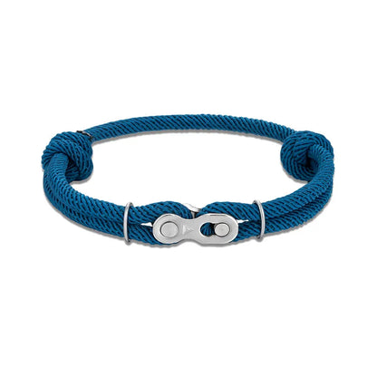 Pulsera de Cadena de Bicicleta para Hombre – Estilo Punk Rock con Cuerda Ajustable