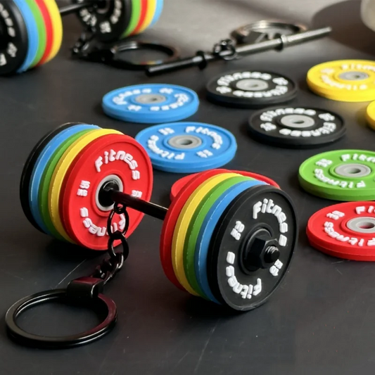 Llavero Mancuerna de Silicona – Regalo Fitness para Amantes del Gimnasio