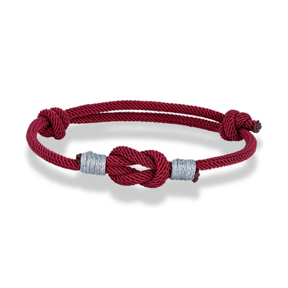 Pulsera Minimalista con Nudo Ajustable – Unisex, Ideal para Parejas, Padre e Hijo o Regalo de Amor