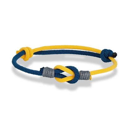 Pulsera Minimalista con Nudo Ajustable – Unisex, Ideal para Parejas, Padre e Hijo o Regalo de Amor