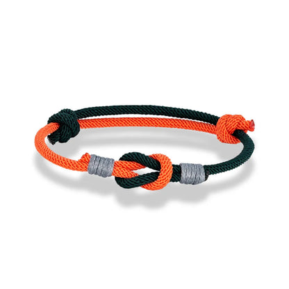 Pulsera Minimalista con Nudo Ajustable – Unisex, Ideal para Parejas, Padre e Hijo o Regalo de Amor
