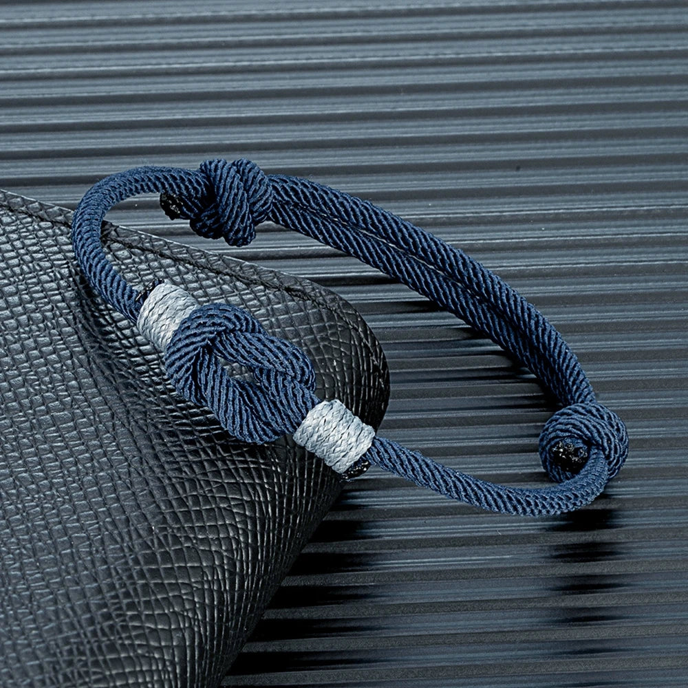 Pulsera Minimalista con Nudo Ajustable – Unisex, Ideal para Parejas, Padre e Hijo o Regalo de Amor