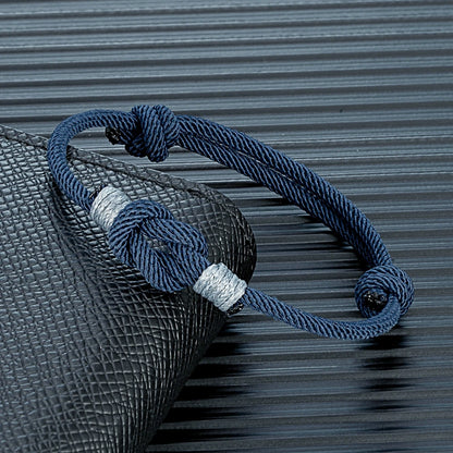 Pulsera Minimalista con Nudo Ajustable – Unisex, Ideal para Parejas, Padre e Hijo o Regalo de Amor