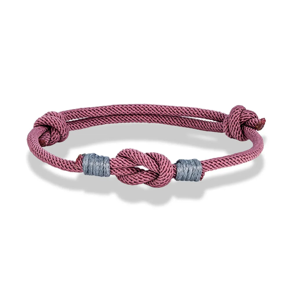 Pulsera Minimalista con Nudo Ajustable – Unisex, Ideal para Parejas, Padre e Hijo o Regalo de Amor