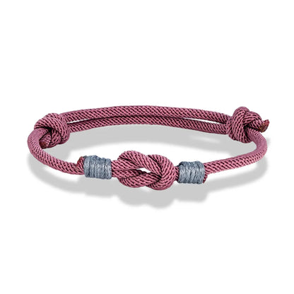 Pulsera Minimalista con Nudo Ajustable – Unisex, Ideal para Parejas, Padre e Hijo o Regalo de Amor