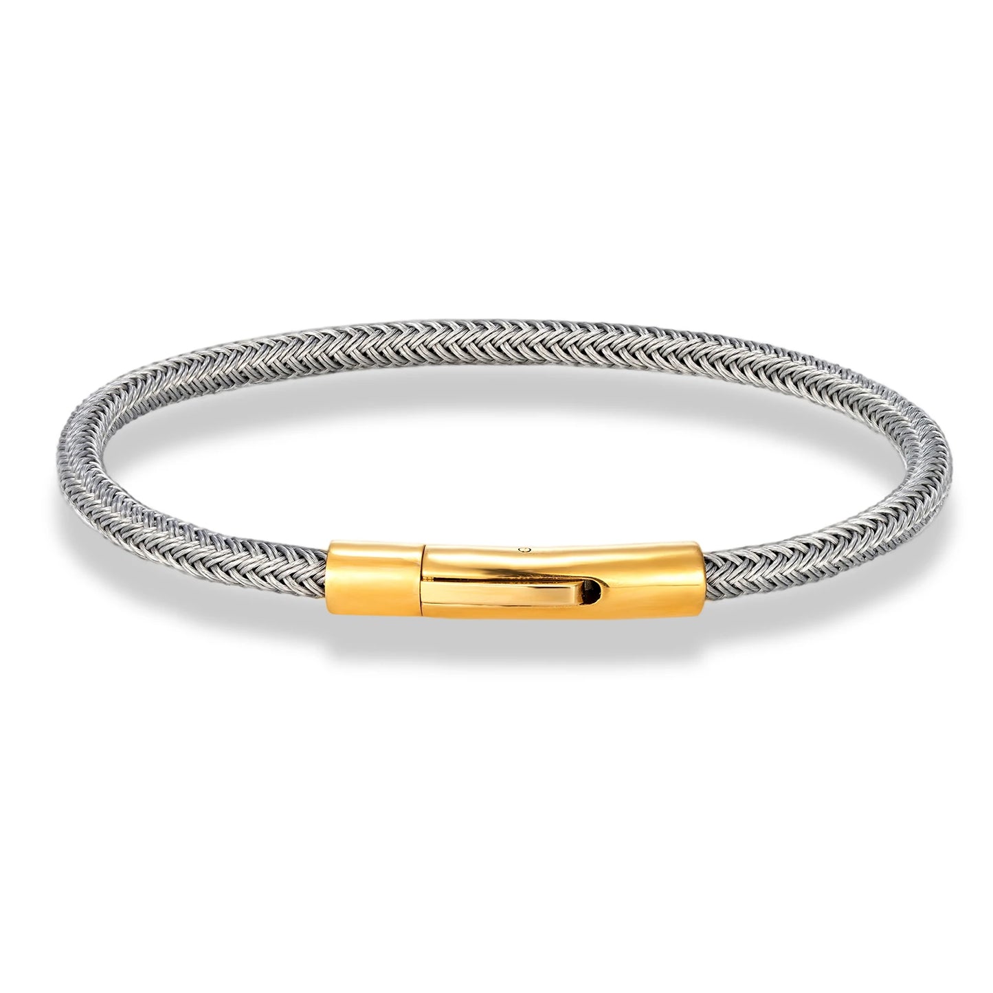 Pulsera de Alambre de Acero para Hombre – Estilo Punk Minimalista, Antidesgaste y Antidecoloración