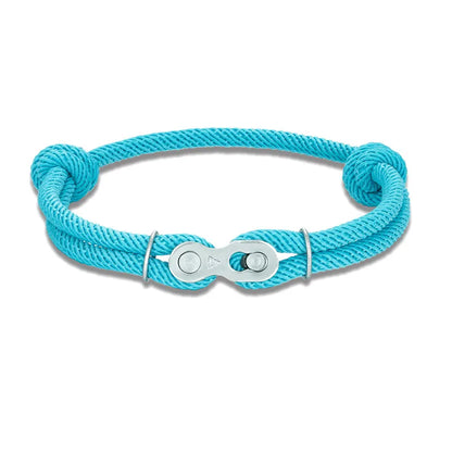 Pulsera de Cadena de Bicicleta para Hombre – Estilo Punk Rock con Cuerda Ajustable