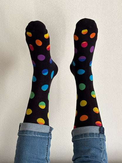 🎨 Calcetines "Puntos de Colores" 🔴