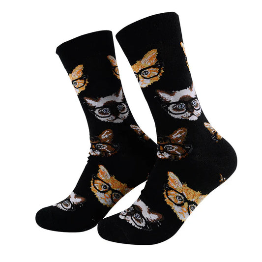 😻 Calcetines "Gato con Anteojos" 🕶️