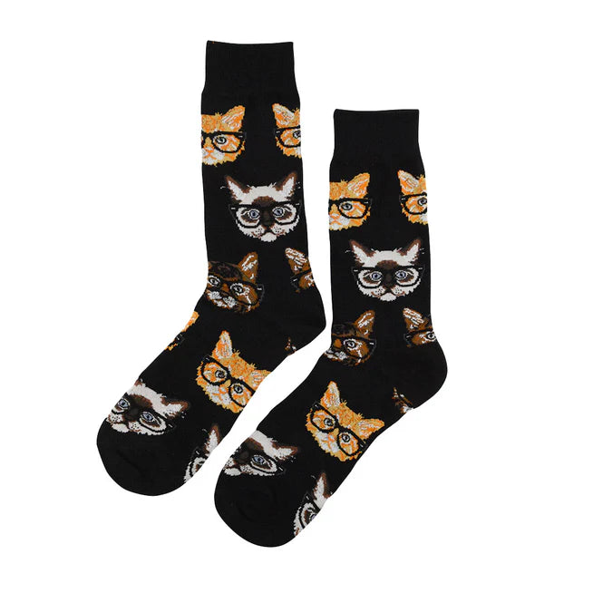 😻 Calcetines "Gato con Anteojos" 🕶️